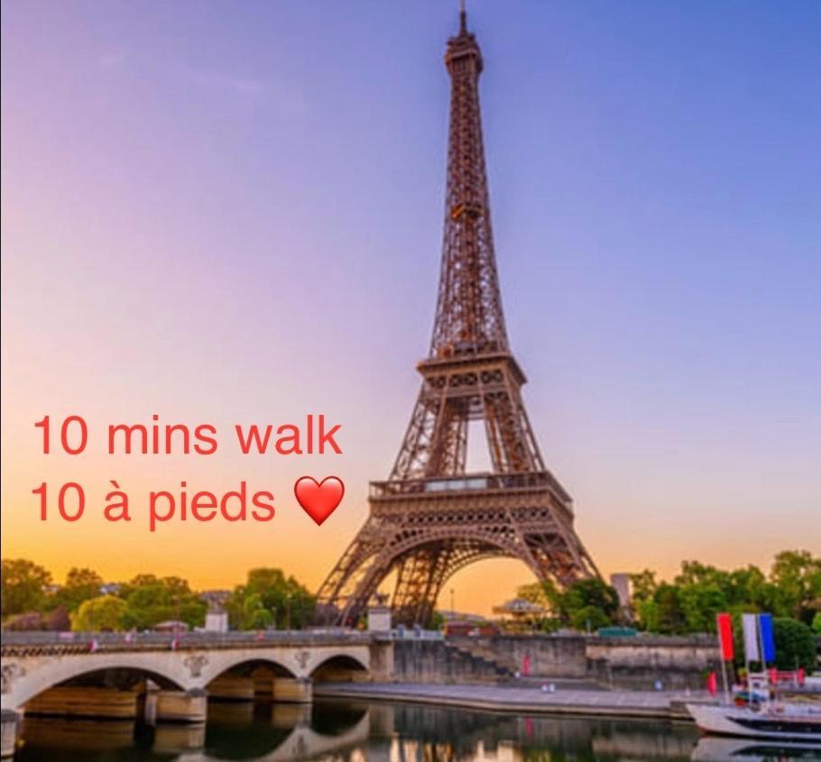 Studio 10 Mins Walk Eiffel Tower, Paris 16 Bagian luar foto